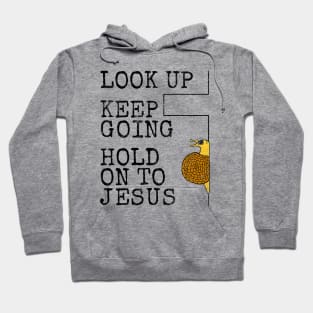 Hold Onto Jesus, Snail Church Pastor Christian Humour Hoodie